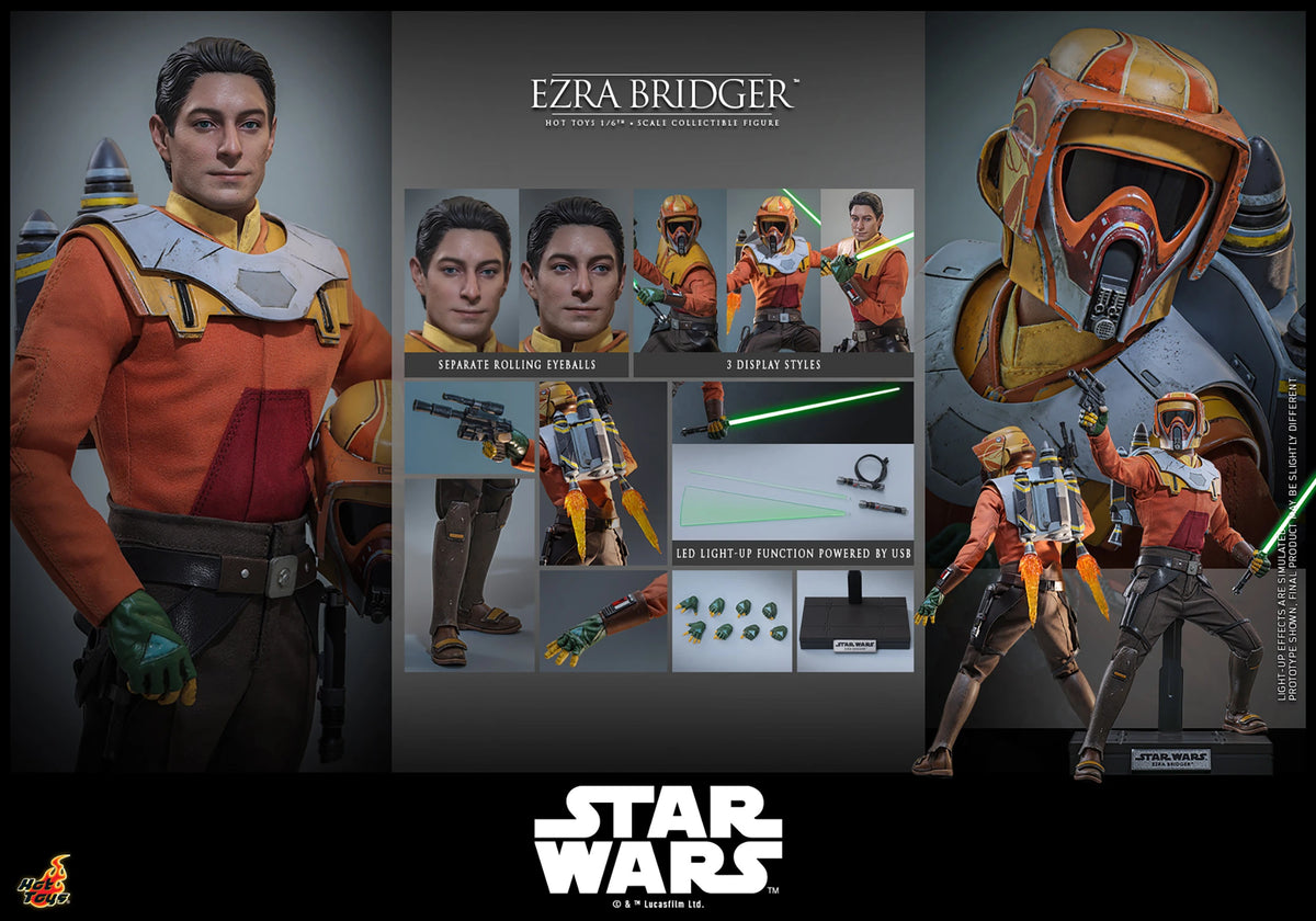 PRE-ORDER Hot Toys Star Wars Rebels Ezra Bridger 1/6th Scale Figure