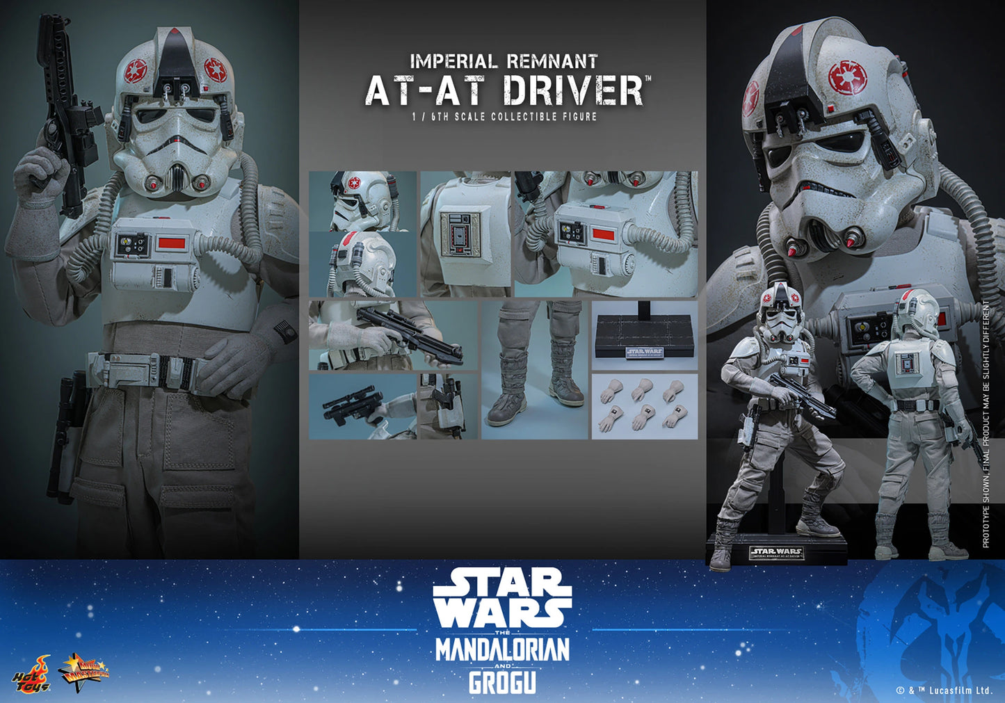 Hot Toys Star Wars Imperial Remnant AT-AT Driver 1/6th Scale Figure