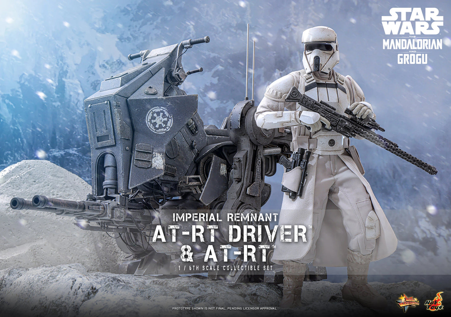 PRE-ORDER Hot Toys Star Wars Imperial Remnant AT-RT Driver and AT-RT Sixth Scale Collectible Set