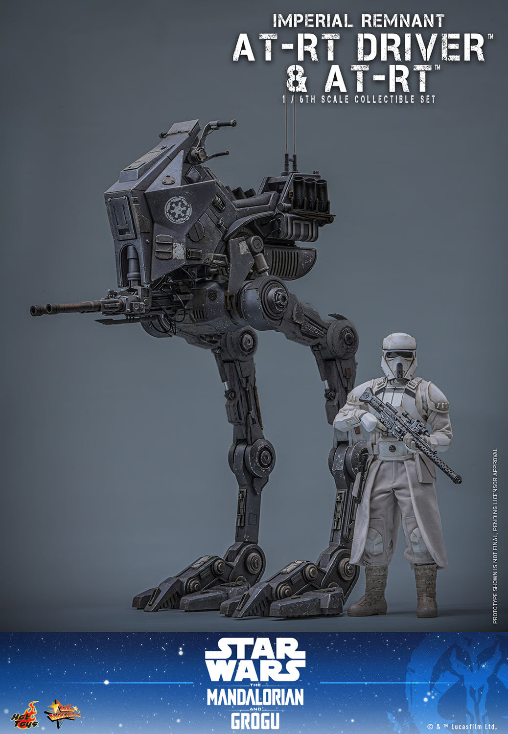 PRE-ORDER Hot Toys Star Wars Imperial Remnant AT-RT Driver and AT-RT Sixth Scale Collectible Set
