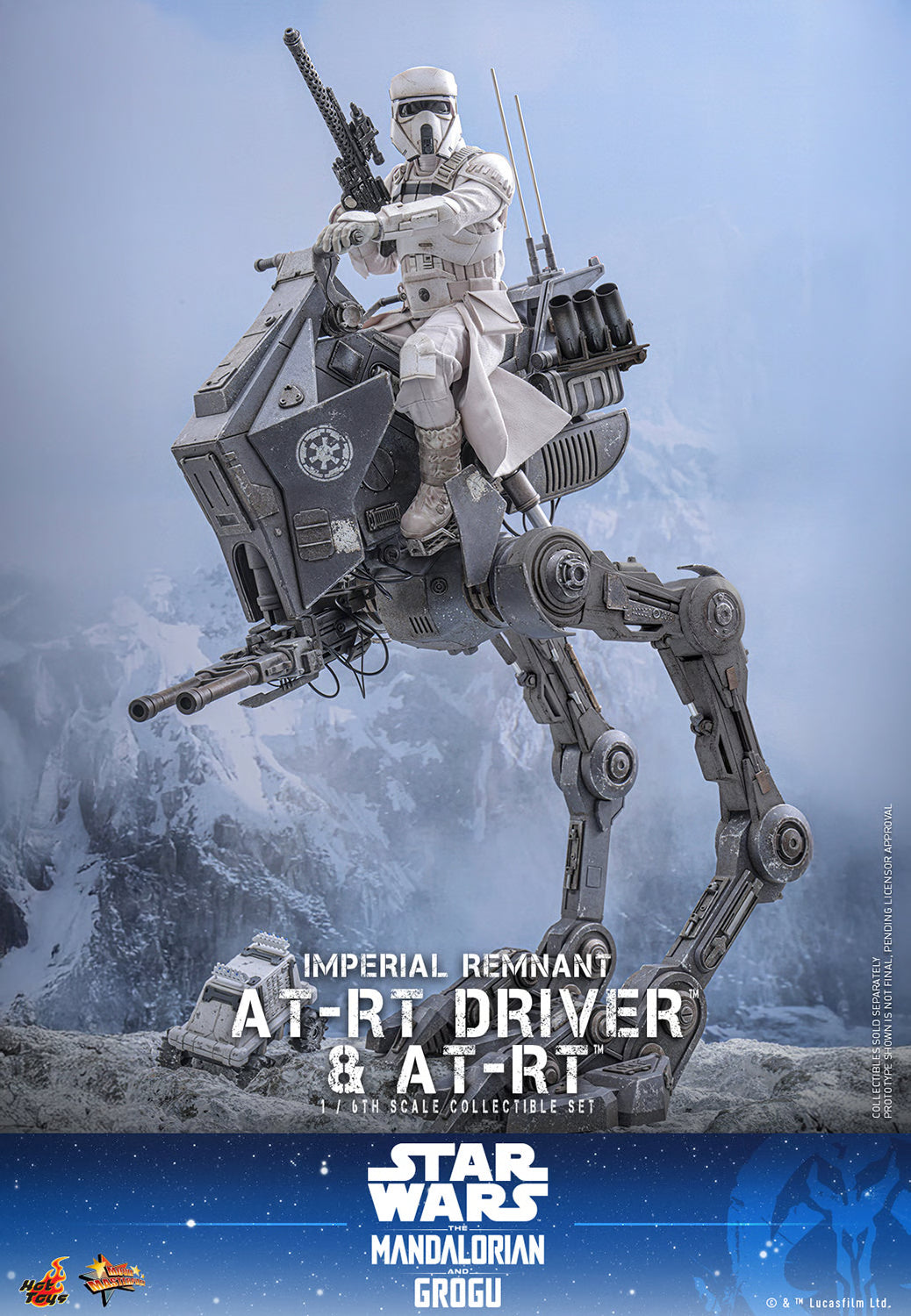 PRE-ORDER Hot Toys Star Wars Imperial Remnant AT-RT Driver and AT-RT Sixth Scale Collectible Set