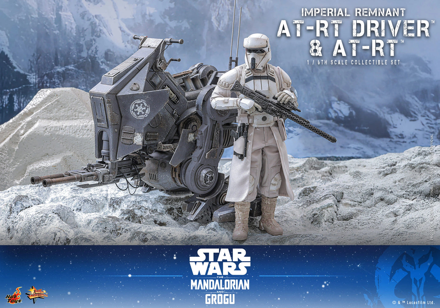 PRE-ORDER Hot Toys Star Wars Imperial Remnant AT-RT Driver and AT-RT Sixth Scale Collectible Set