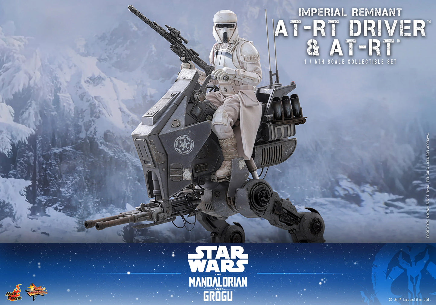 PRE-ORDER Hot Toys Star Wars Imperial Remnant AT-RT Driver and AT-RT Sixth Scale Collectible Set