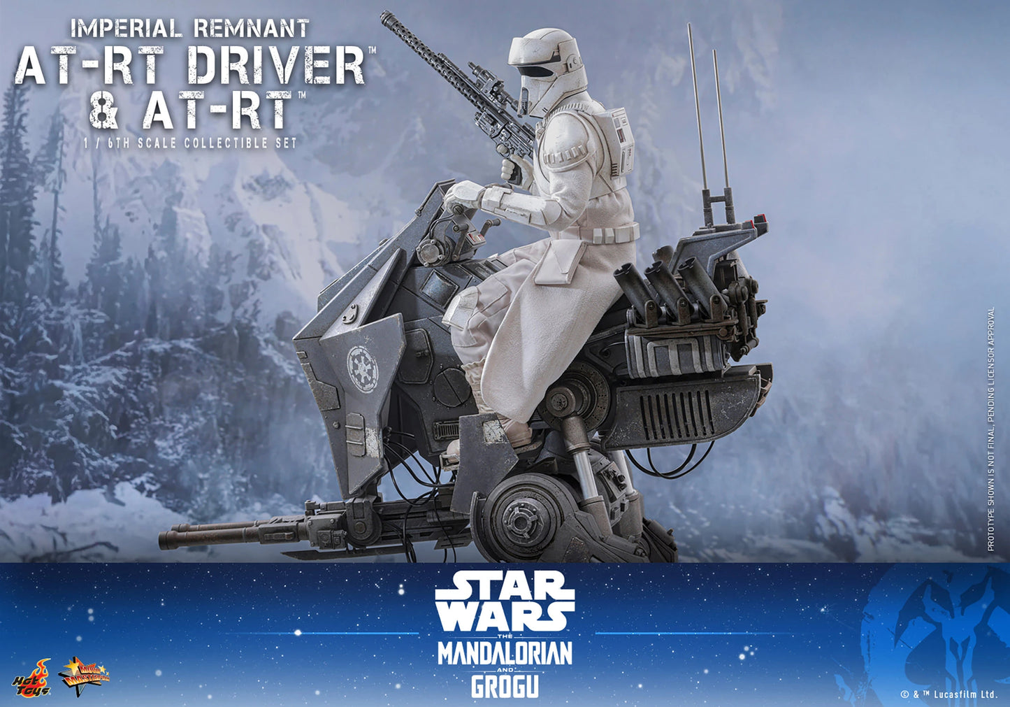 PRE-ORDER Hot Toys Star Wars Imperial Remnant AT-RT Driver and AT-RT Sixth Scale Collectible Set