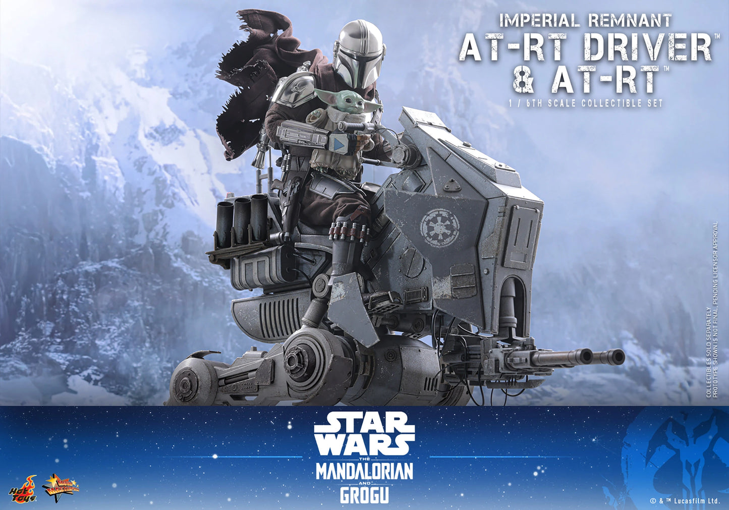 PRE-ORDER Hot Toys Star Wars Imperial Remnant AT-RT Driver and AT-RT Sixth Scale Collectible Set