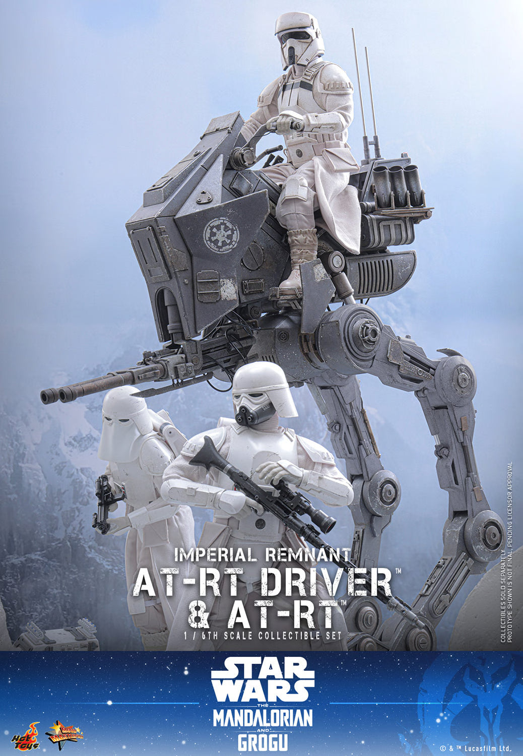 PRE-ORDER Hot Toys Star Wars Imperial Remnant AT-RT Driver and AT-RT Sixth Scale Collectible Set