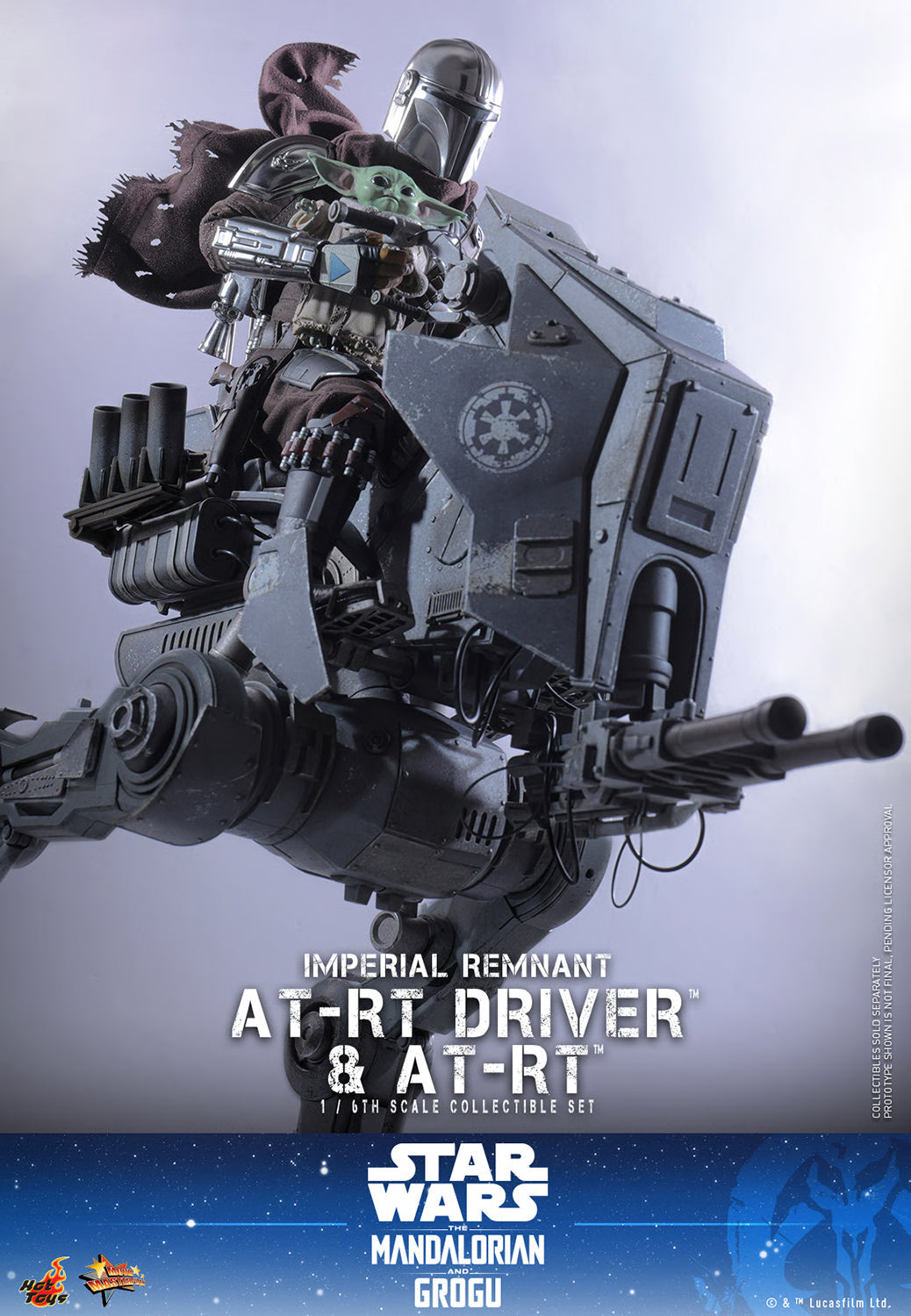 PRE-ORDER Hot Toys Star Wars Imperial Remnant AT-RT Driver and AT-RT Sixth Scale Collectible Set