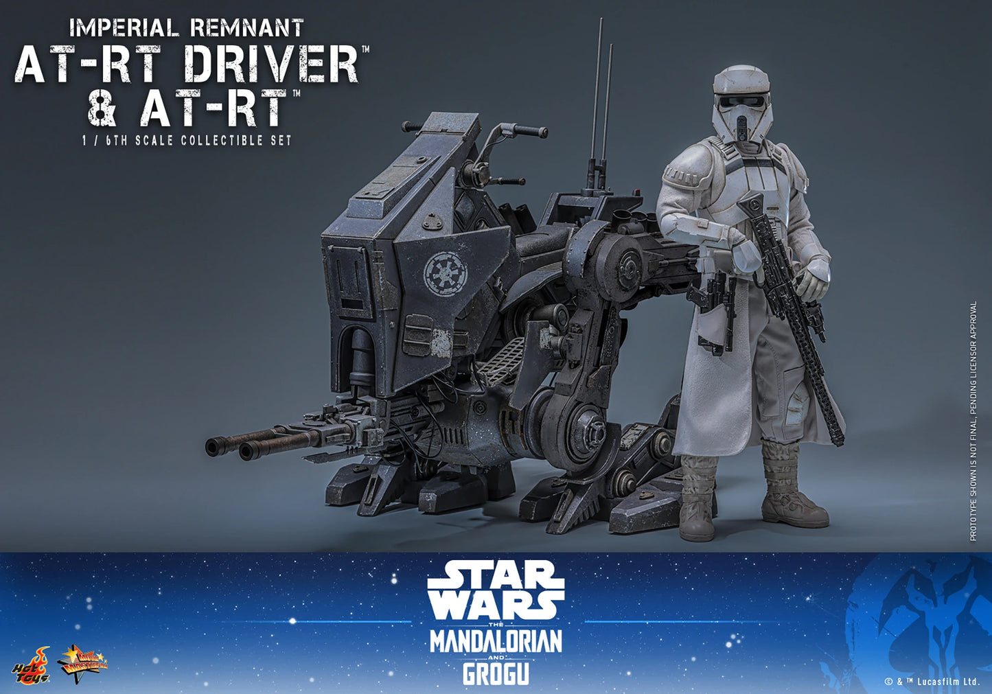 PRE-ORDER Hot Toys Star Wars Imperial Remnant AT-RT Driver and AT-RT Sixth Scale Collectible Set