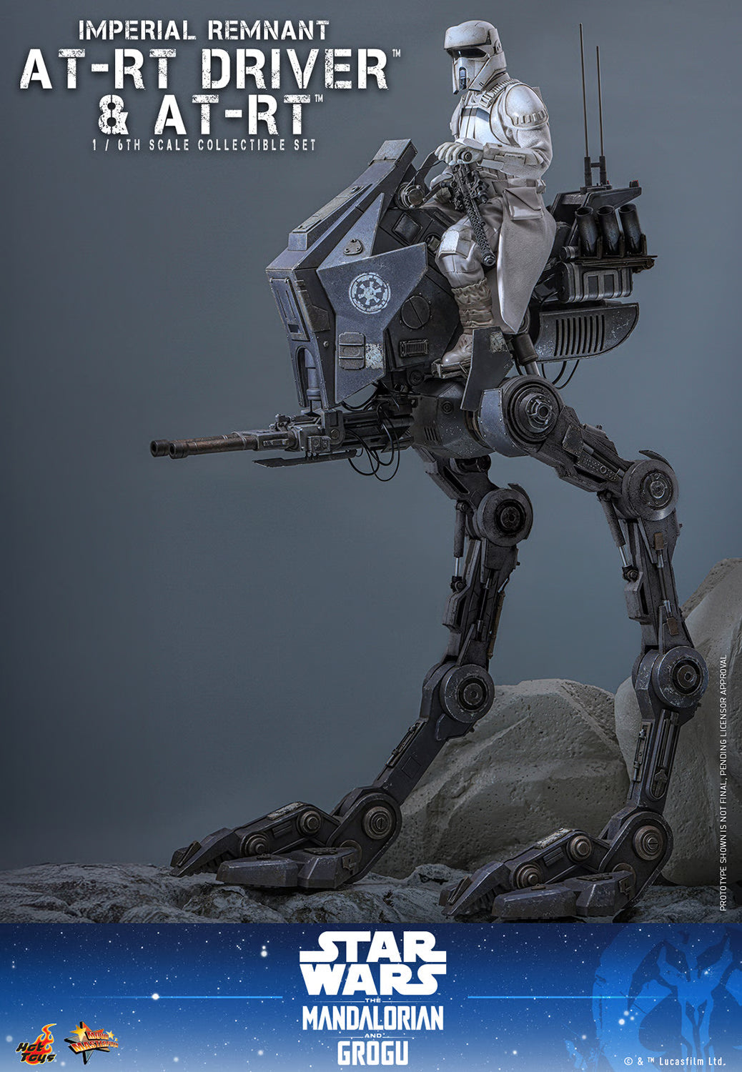 PRE-ORDER Hot Toys Star Wars Imperial Remnant AT-RT Driver and AT-RT Sixth Scale Collectible Set