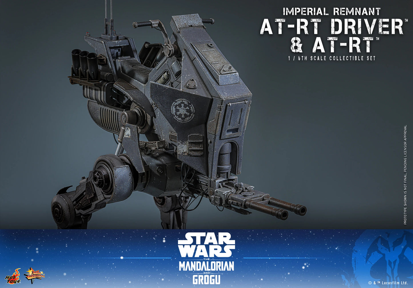 PRE-ORDER Hot Toys Star Wars Imperial Remnant AT-RT Driver and AT-RT Sixth Scale Collectible Set