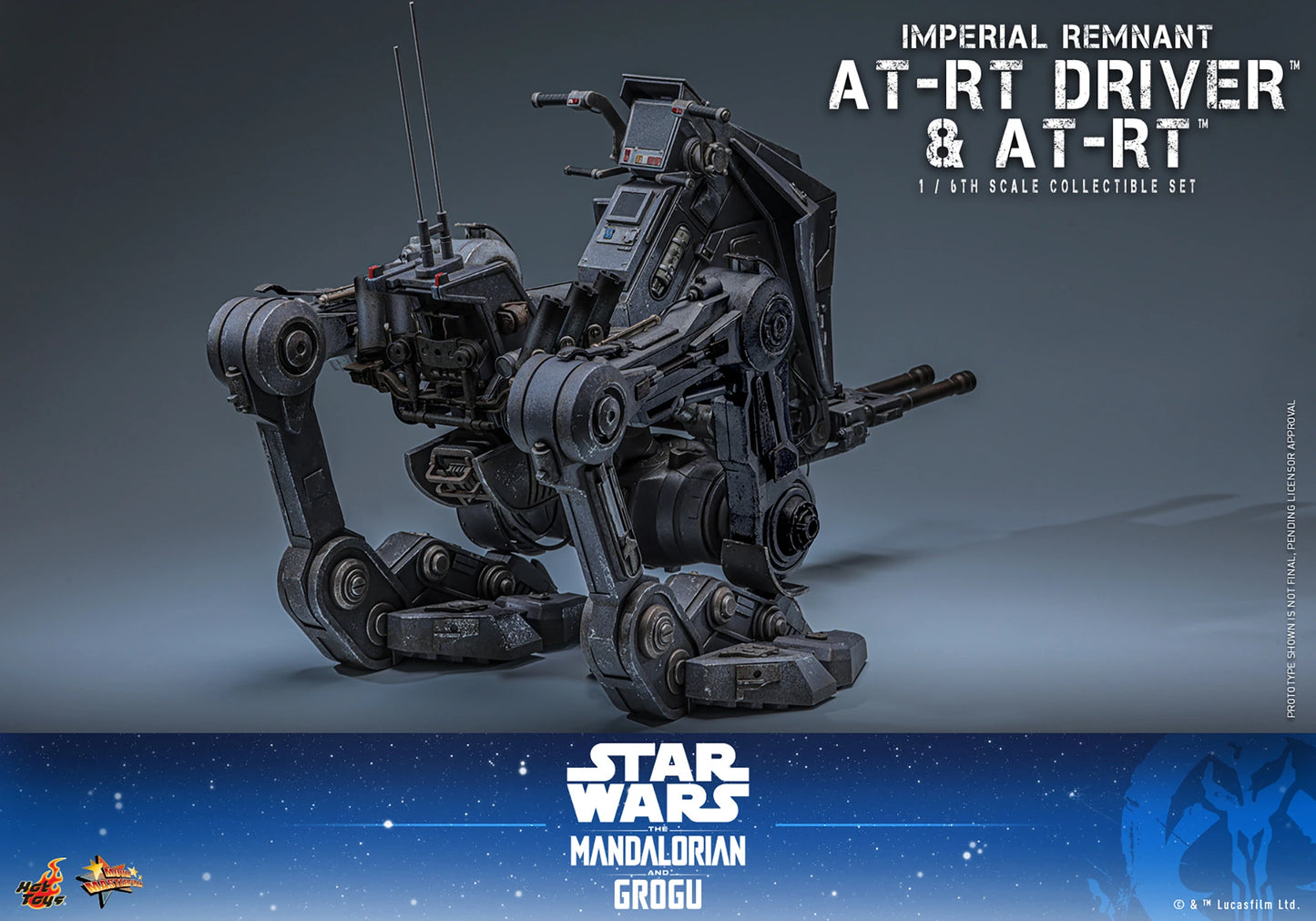 PRE-ORDER Hot Toys Star Wars Imperial Remnant AT-RT Driver and AT-RT Sixth Scale Collectible Set
