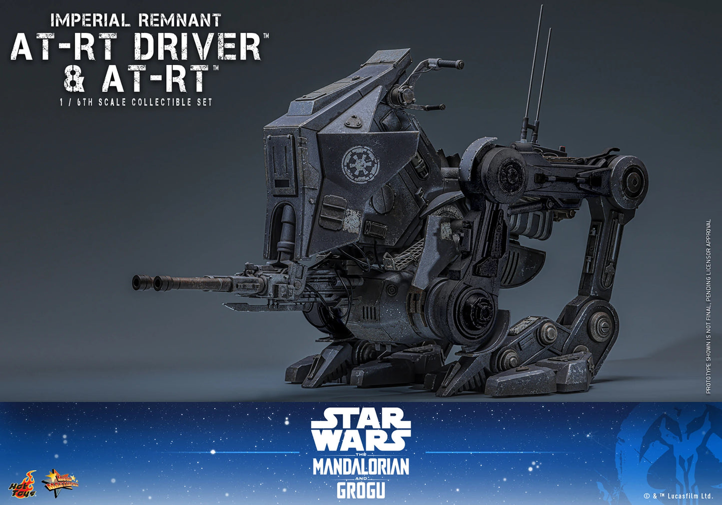 PRE-ORDER Hot Toys Star Wars Imperial Remnant AT-RT Driver and AT-RT Sixth Scale Collectible Set