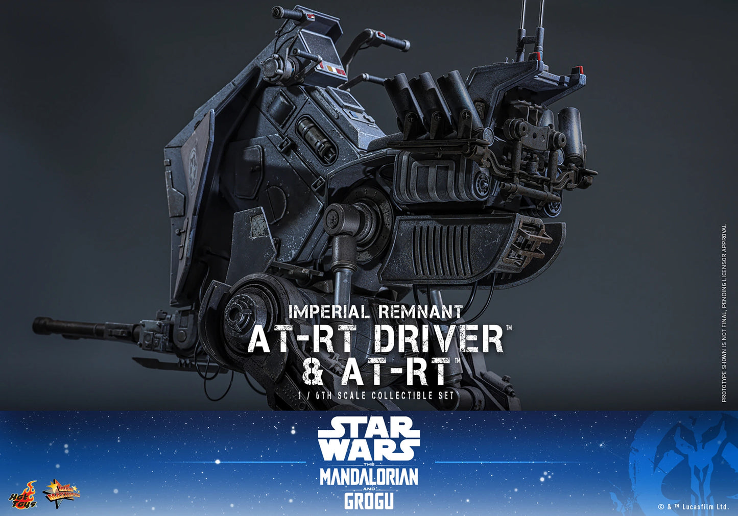 PRE-ORDER Hot Toys Star Wars Imperial Remnant AT-RT Driver and AT-RT Sixth Scale Collectible Set