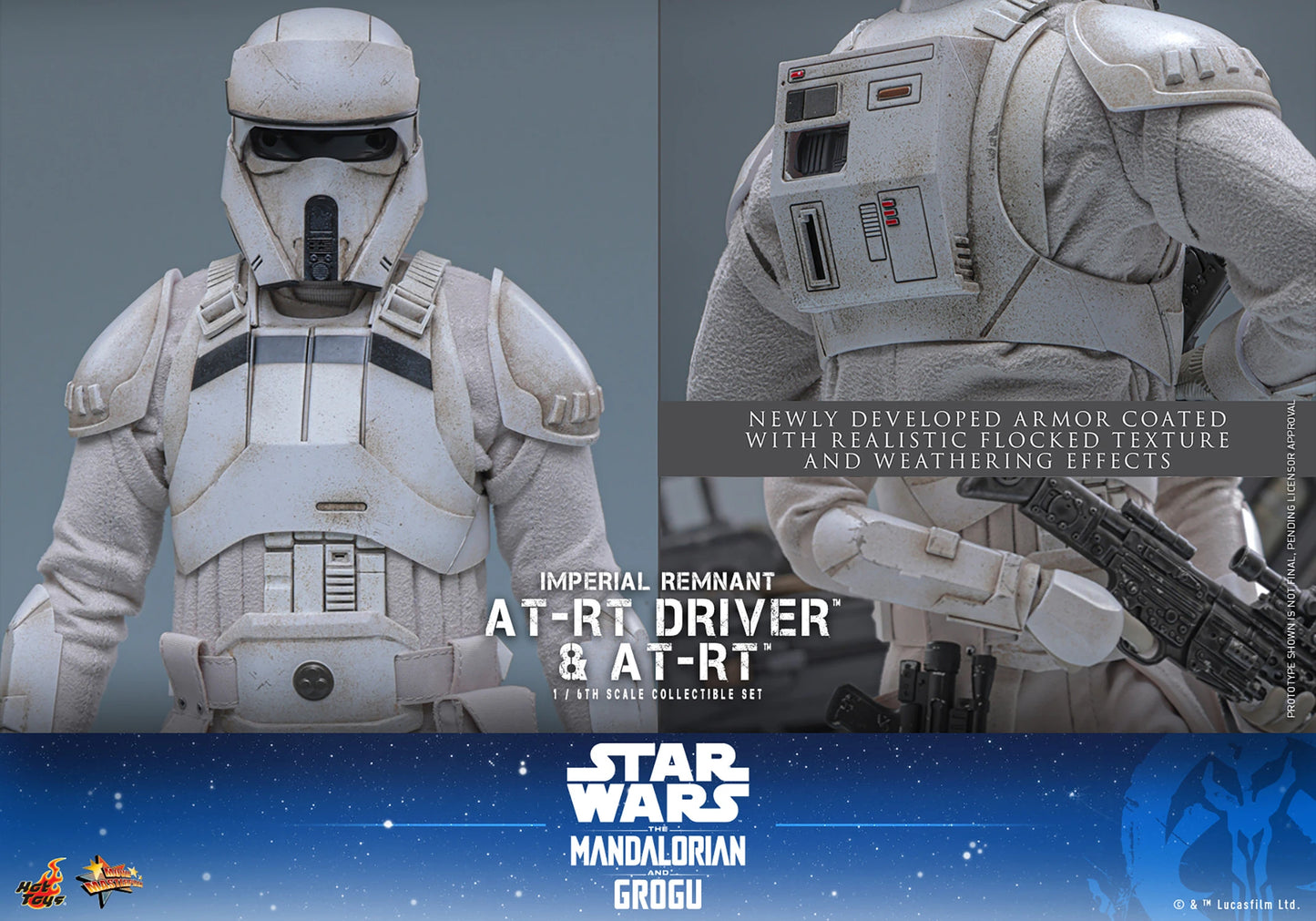 PRE-ORDER Hot Toys Star Wars Imperial Remnant AT-RT Driver and AT-RT Sixth Scale Collectible Set