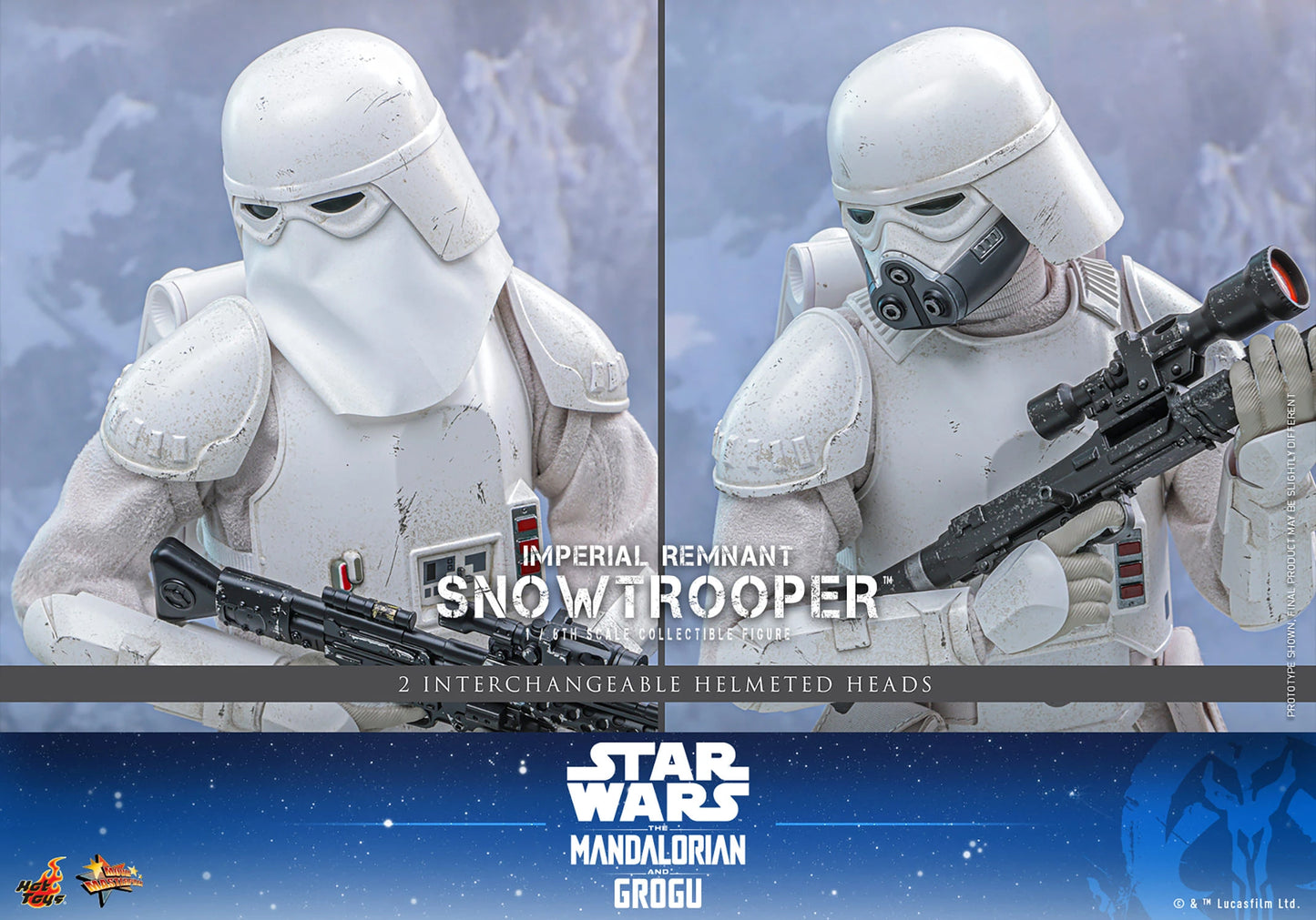 PRE-ORDER Hot Toys Star Wars The Mandalorian & Grogu Imperial Remnant Snowtrooper 1/6th Scale Figure