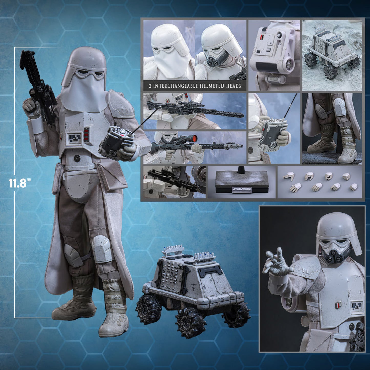 PRE-ORDER Hot Toys Star Wars The Mandalorian & Grogu Imperial Remnant Snowtrooper 1/6th Scale Figure