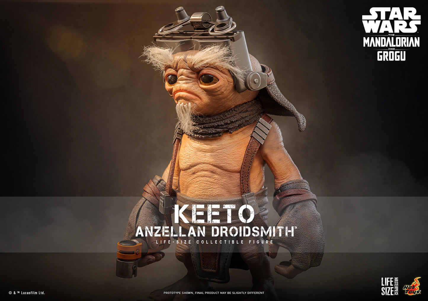 Hot Toys Star Wars The Mandalorian Keeto Anzellan Droidsmith Life-Size Figure