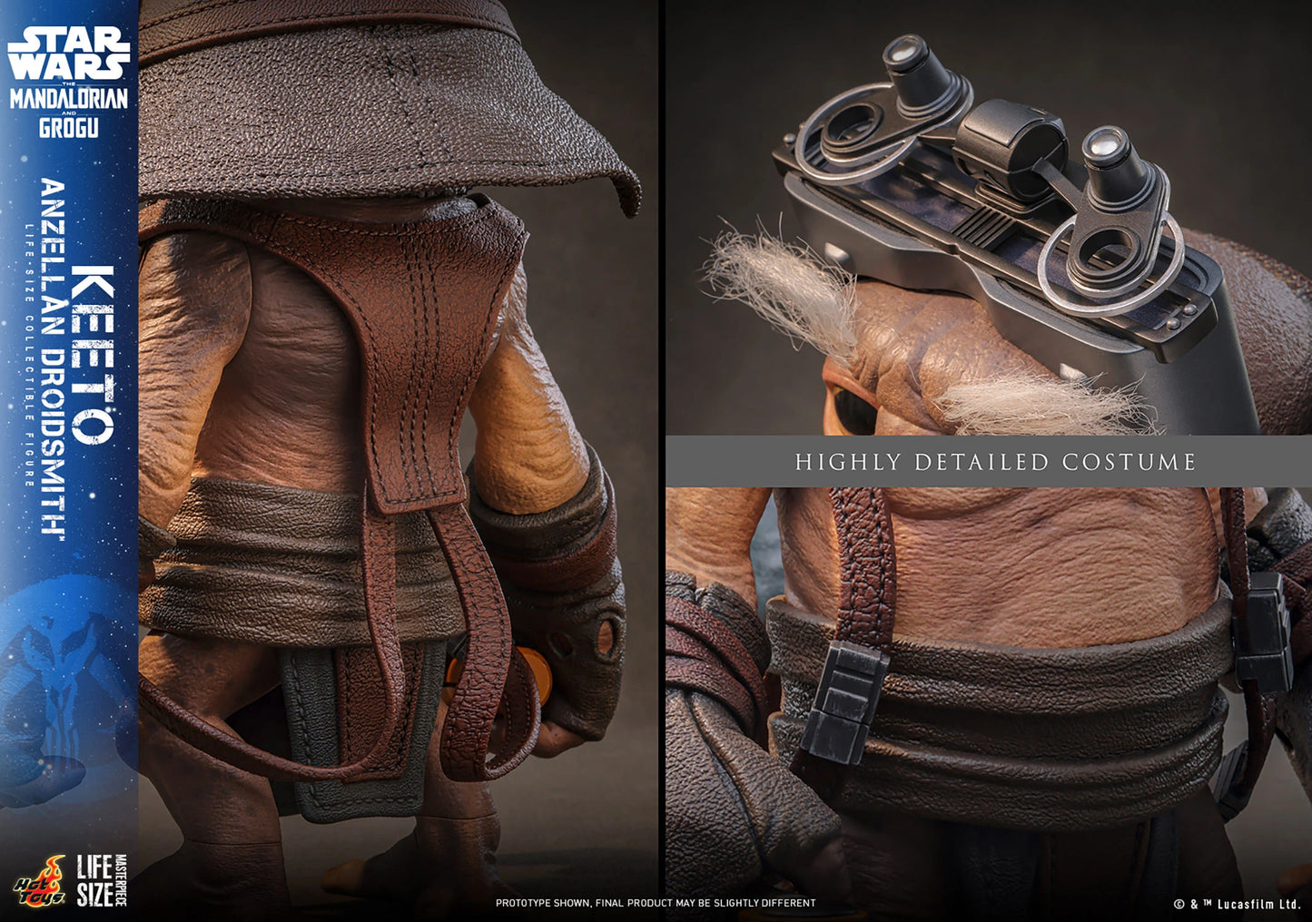 Hot Toys Star Wars The Mandalorian Keeto Anzellan Droidsmith Life-Size Figure
