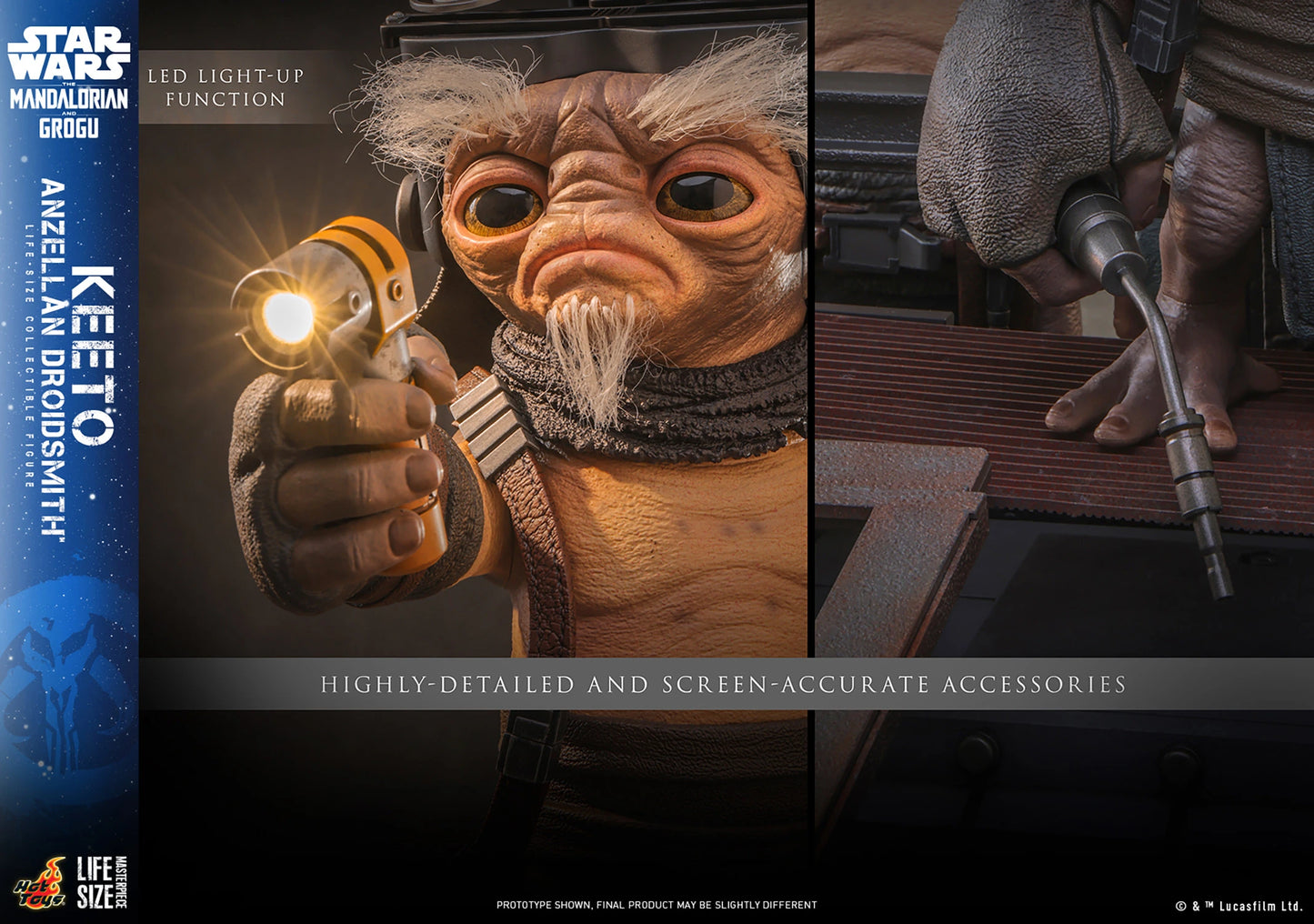 Hot Toys Star Wars The Mandalorian Keeto Anzellan Droidsmith Life-Size Figure