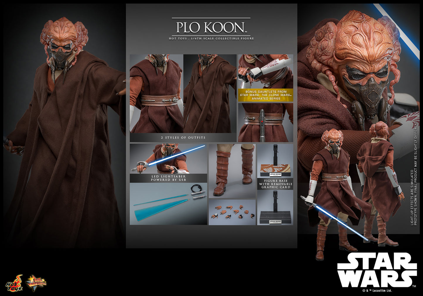 PRE-ORDER Plo Koon™ Sixth Scale Figure Hot Toys