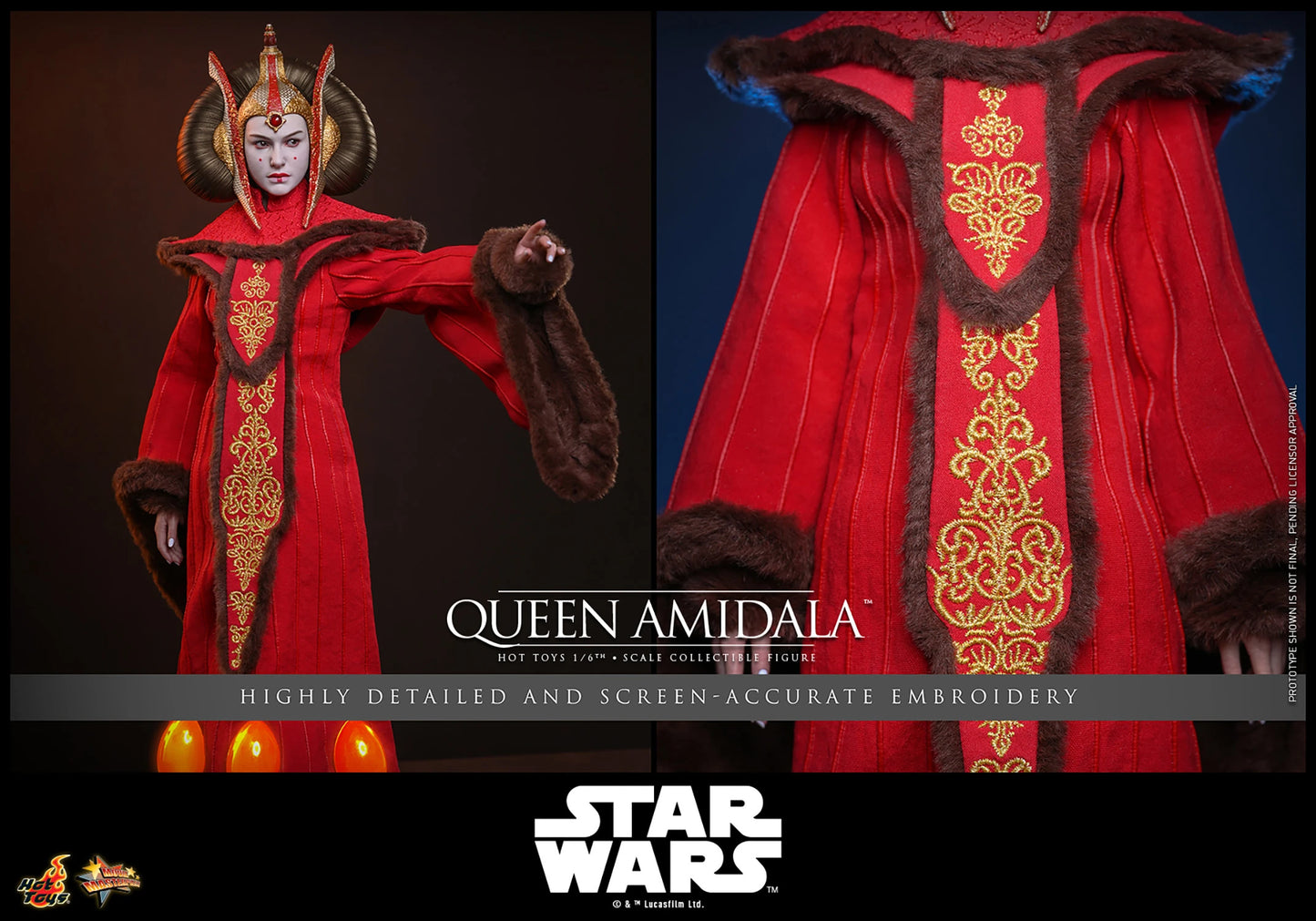 PRE-ORDER Hot Toys Star Wars The Phantom Menace Queen Amidala 1/6th Scale Figure