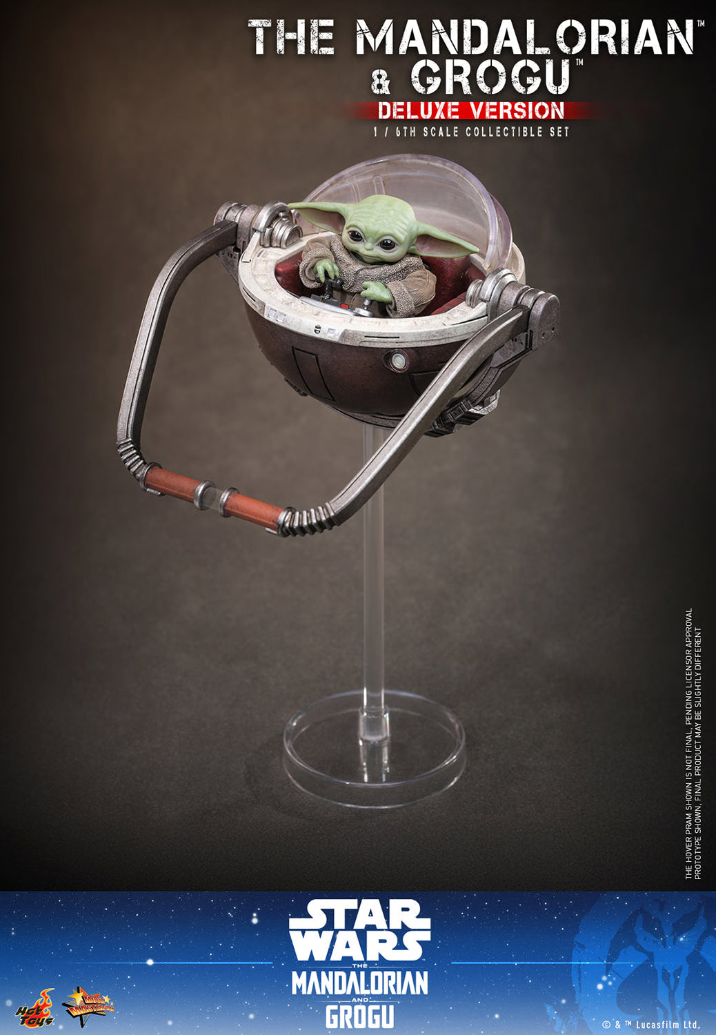 PRE-ORDER Hot Toys Star Wars: The Mandalorian & Grogu Deluxe Version Sixth Scale Figure Set