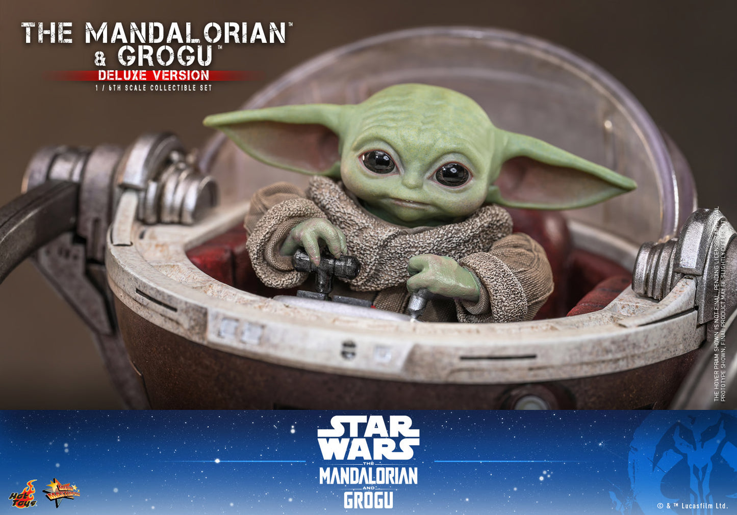 PRE-ORDER Hot Toys Star Wars: The Mandalorian & Grogu Deluxe Version Sixth Scale Figure Set
