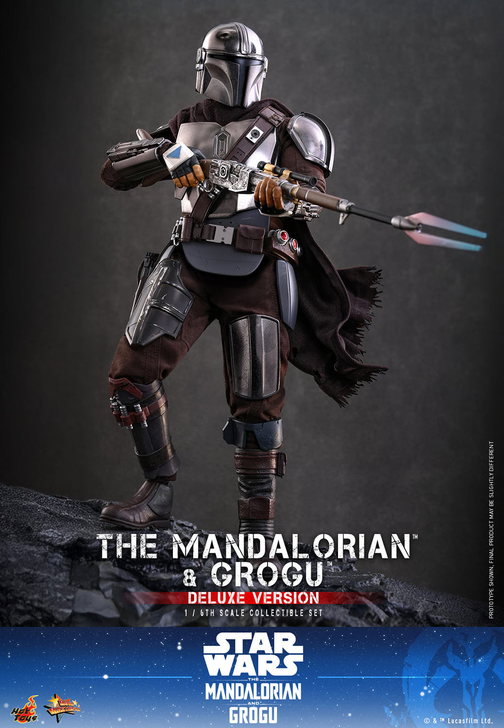 PRE-ORDER Hot Toys Star Wars: The Mandalorian & Grogu Deluxe Version Sixth Scale Figure Set