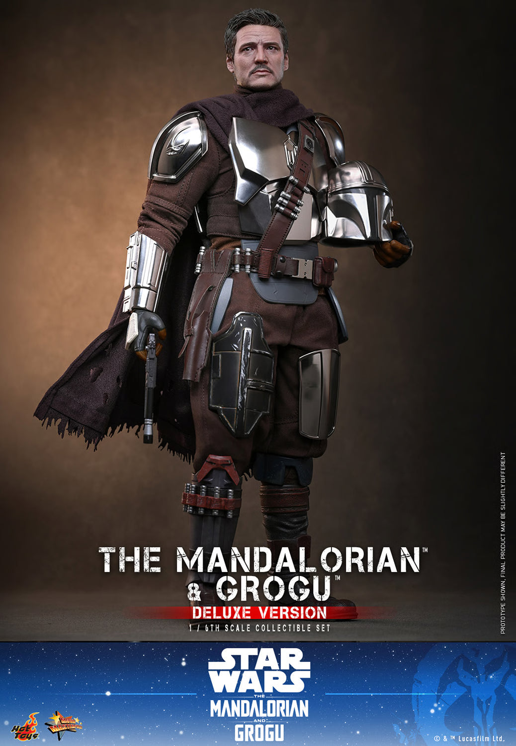 PRE-ORDER Hot Toys Star Wars: The Mandalorian & Grogu Deluxe Version Sixth Scale Figure Set