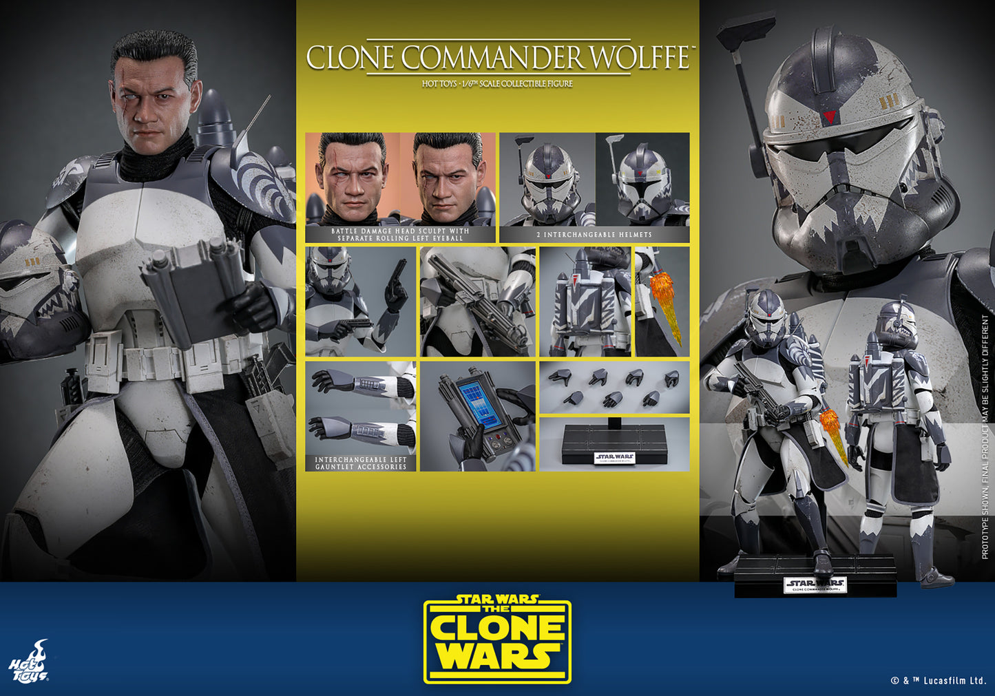 PRE-ORDER Clone Commander Wolffe™ Sixth Scale Figure Hot Toys