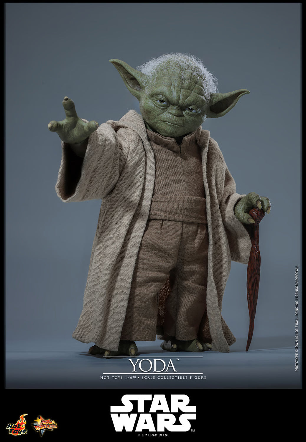 PRE-ORDER Hot Toys Star Wars Revenge of the Sith Yoda 1/6th Scale Figure