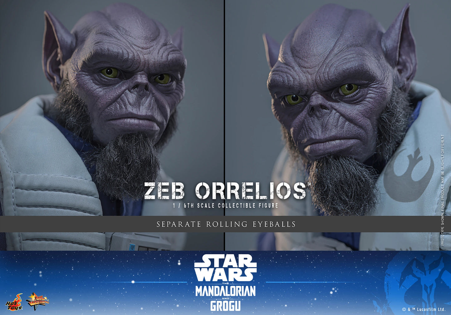 PRE-ORDER Hot Toys Star Wars The Mandalorian Zeb Orrelios 1/6th Figure