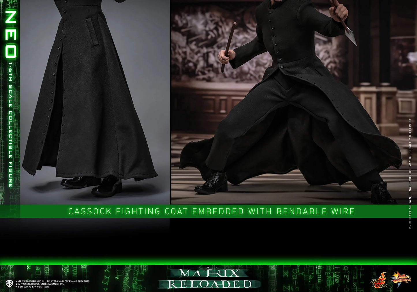 PRE-ORDER Hot Toys The Matrix Reloaded Neo Sixth Scale Figure