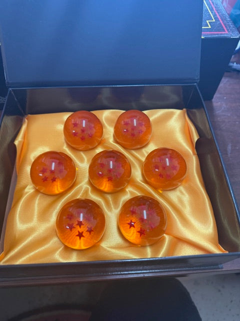 Dragon Ball Z 7 Star Balls Set Orange/Blue 4.3cm
