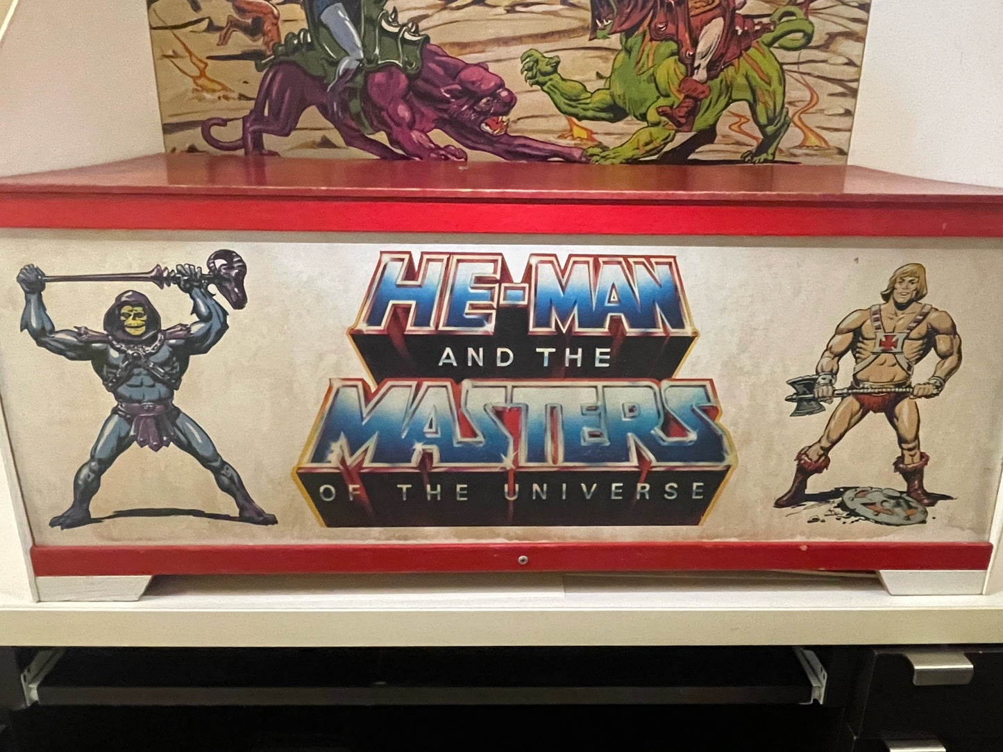 Vintage 1984 Masters of the Universe Toy Chest/Bench