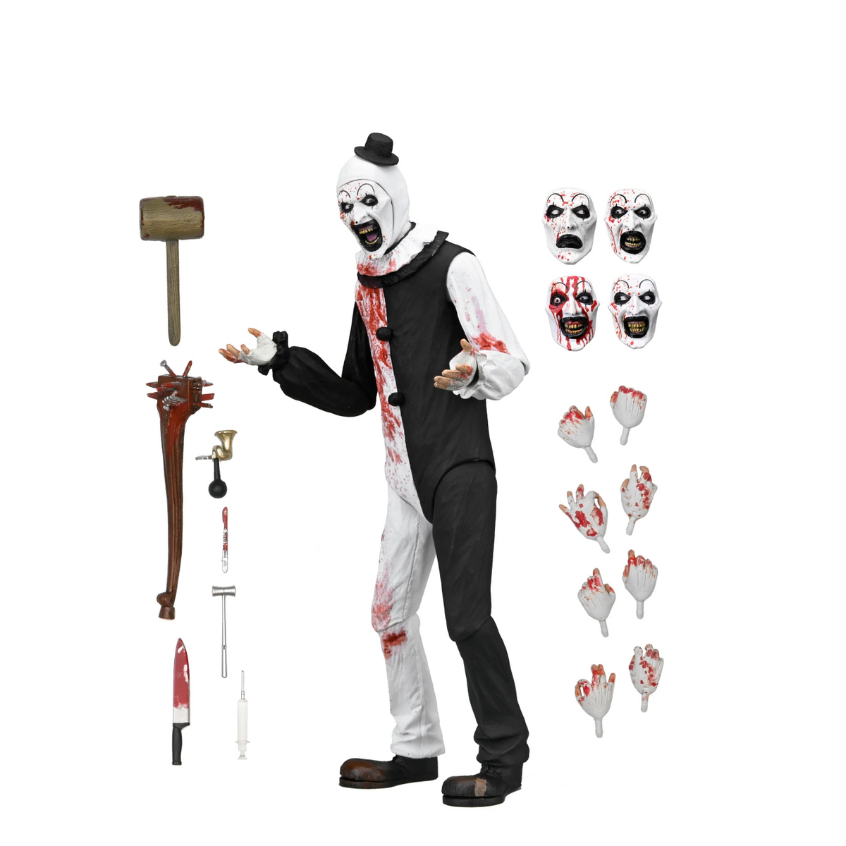 Terrifier 2 - Ultimate Art the Clown 7" Scale Action Figure (Blood Splattered)