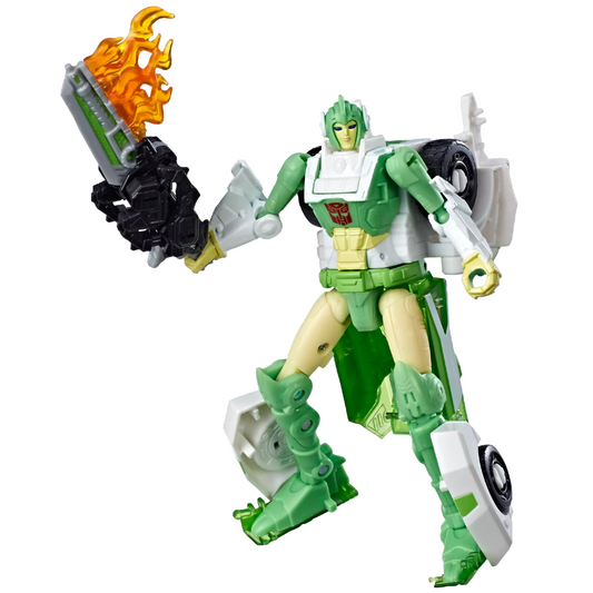 Transformers Generations War for Cybertron: Siege Deluxe Class Autobot Greenlight with Dazzlestrike