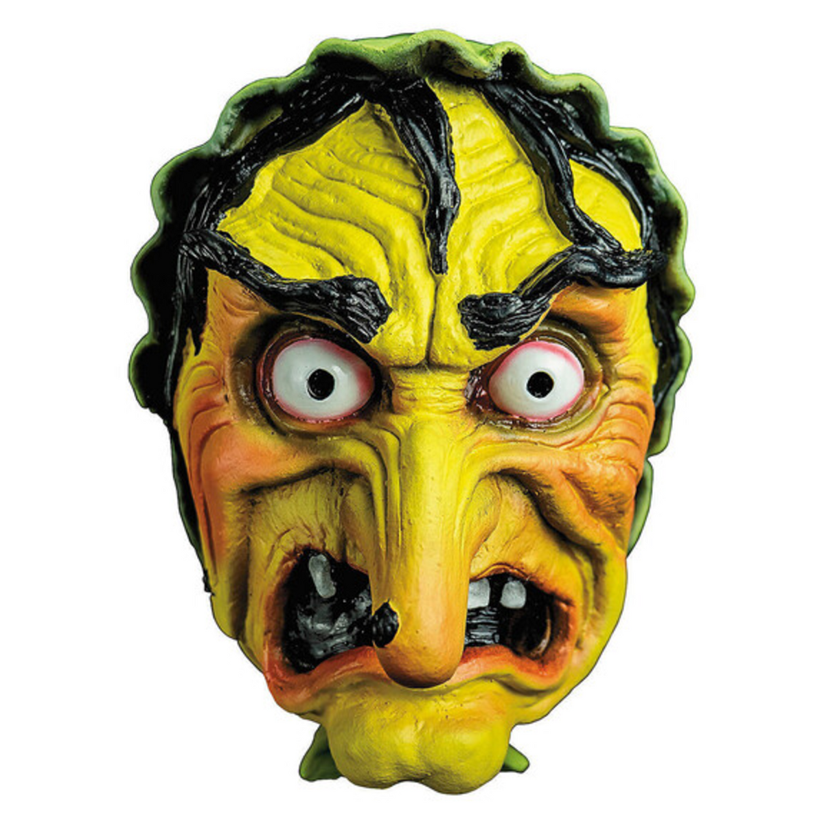Chamber of Horrors Green Latex Witch Mask
