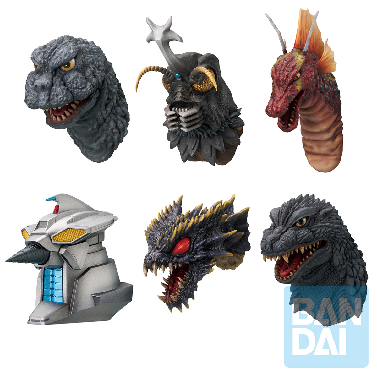 Ichibansho Zakka Godzilla: The Biography of The Most Terrifying Monster King - Godzilla Monster Head Magnet Blind Box