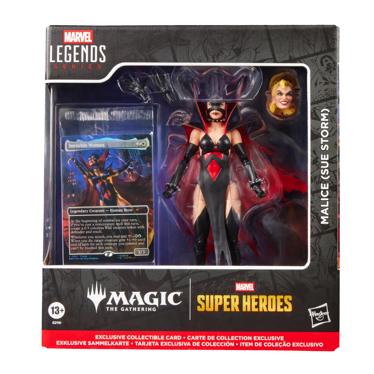 Marvel Legends Malice (Sue Storm) Action Figure with Magic: The Gathering Card