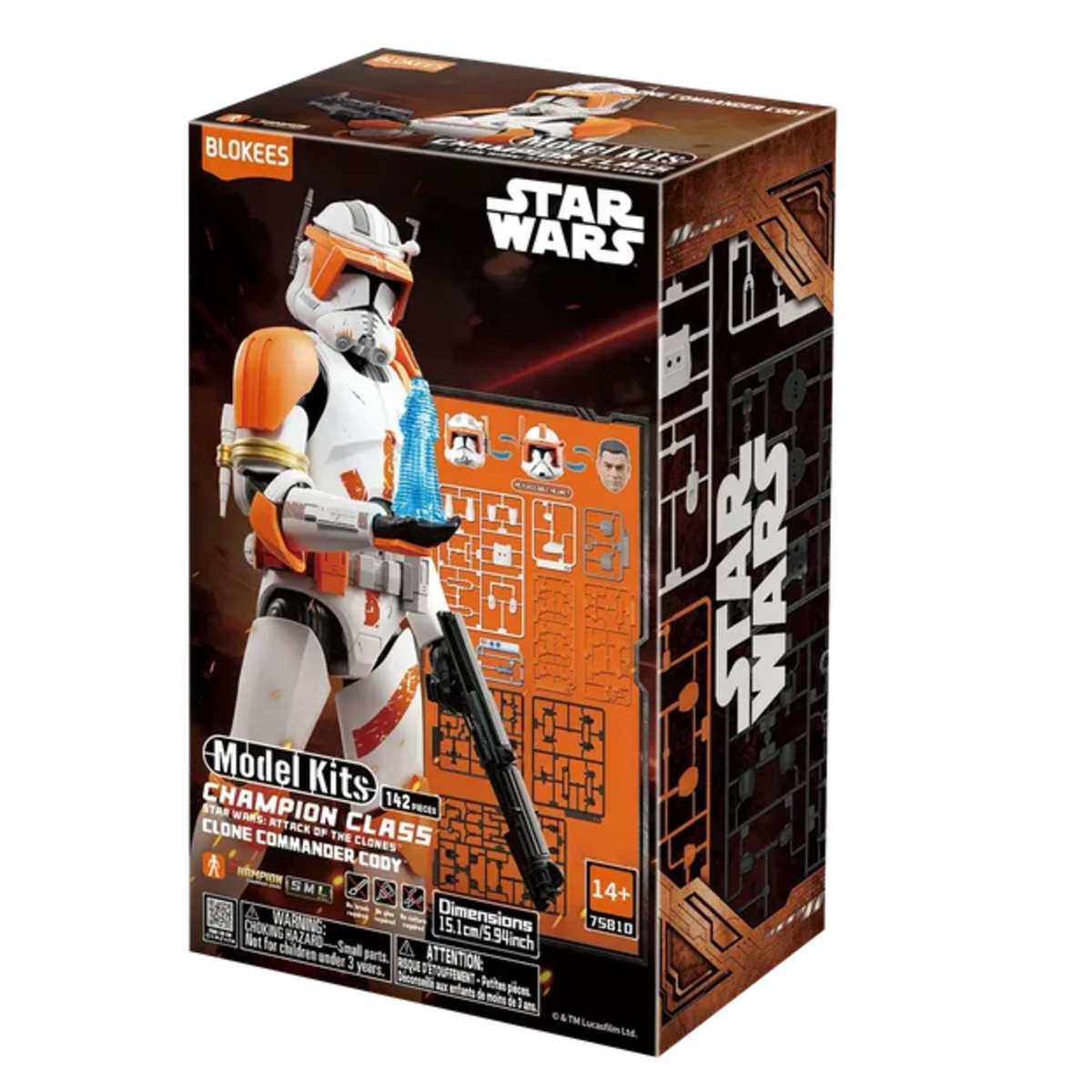 Blokees | STAR WARS: ATTACK OF THE CLONES™ CHAMPION CLASS 10 CLONE COMMANDER CODY Model Kit