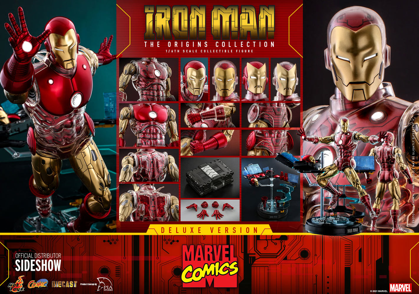 Hot Toys Marvel Iron Man (Deluxe) 1/6th Scale Figure