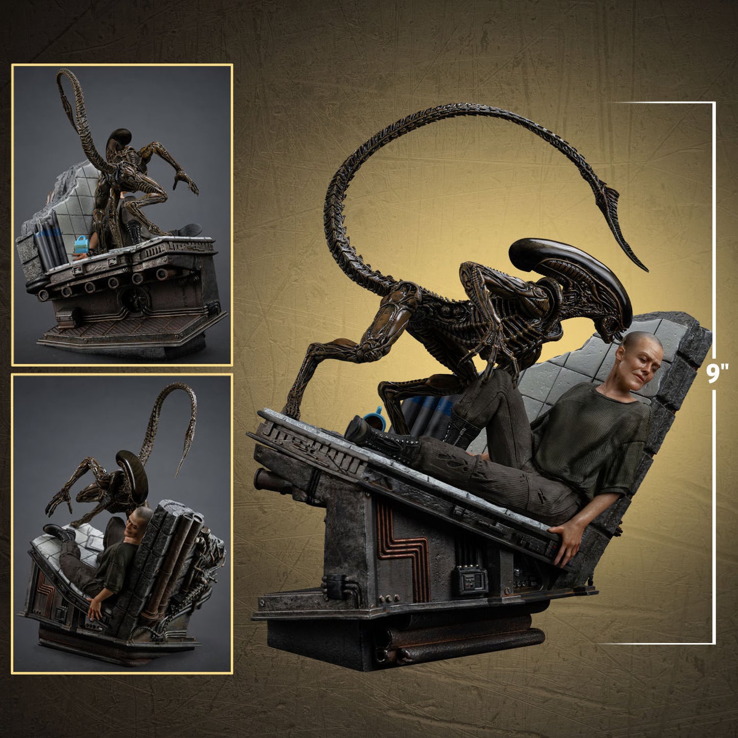 PRE-ORDER Iron Studios Alien 3 Ellen Ripley and Dog Alien Art Scale 1:10 Statue