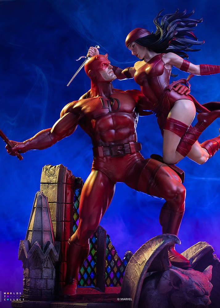PRE-ORDER Iron Studios Marvel Comic Daredevil & Elektra 1/6th Scale Statue