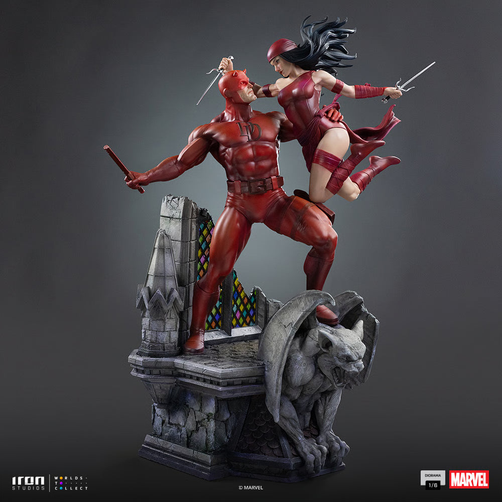 PRE-ORDER Iron Studios Marvel Comic Daredevil & Elektra 1/6th Scale Statue
