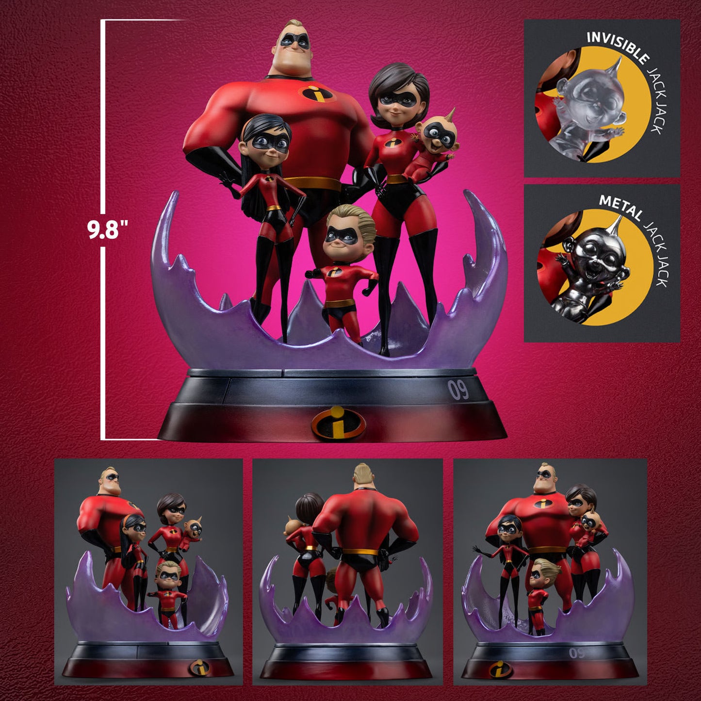 PRE-ORDER Iron Studios Disney The Incredibles Art Scale 1:10 Diorama