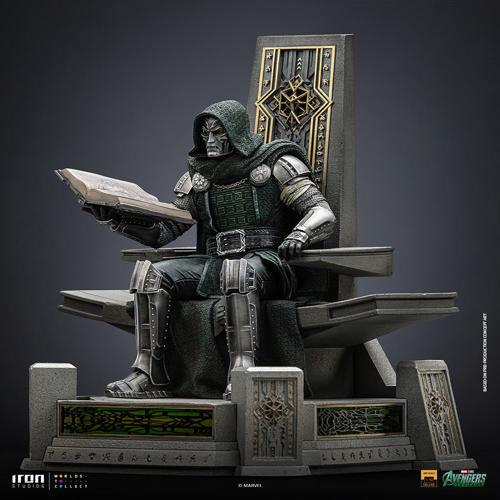 PRE-ORDER Iron Studios Marvel Avengers Doomsday Doctor Doom on Throne Statue