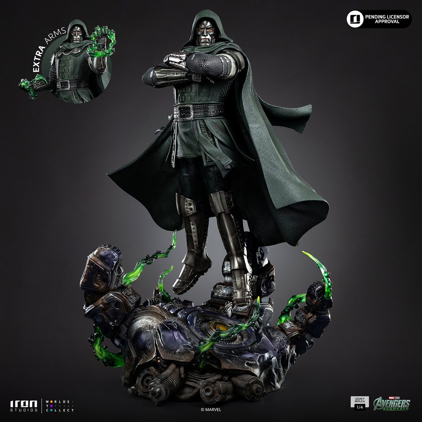 PRE-ORDER Iron Studios Marvel Avengers Doomsday Doctor Doom Quarter Scale Statue