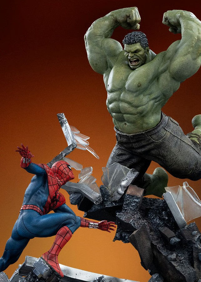 PRE-ORDER Iron Studios Spider-Man Brand New Day Spider-Man & Hulk 1/10 Art Scale Statue