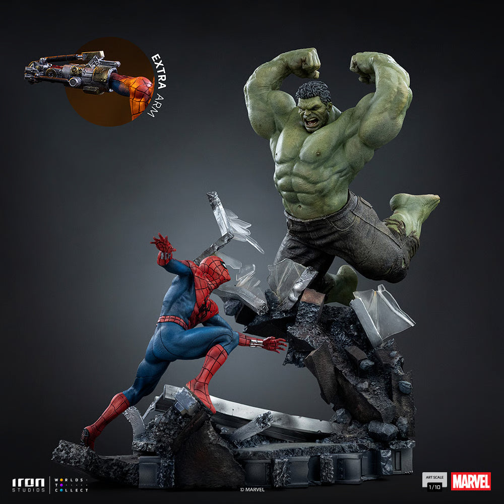 PRE-ORDER Iron Studios Spider-Man Brand New Day Spider-Man & Hulk 1/10 Art Scale Statue